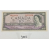 Image 1 : 1954 CDN $10 BANKNOTE