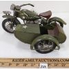 Image 2 : TOY WAGON U.S. ARMY METAL MOTORBIKE W/ SIDE CAR