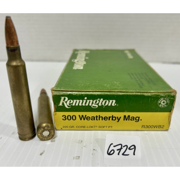 AMMO: 12X REMINGTON .300 WBY MAG  - 220 GR SP