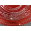 Image 5 : RISDON MFG.CO. P&A RED GLASS WEDDING SCROLL KEROSENE LAMP
