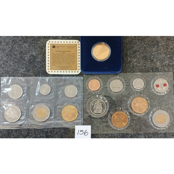 LOT OF 3 - 1994 REMEMBRANCE PROOF DOLLAR & 2010 & 2018 RCM UNCIRCULATED SETS