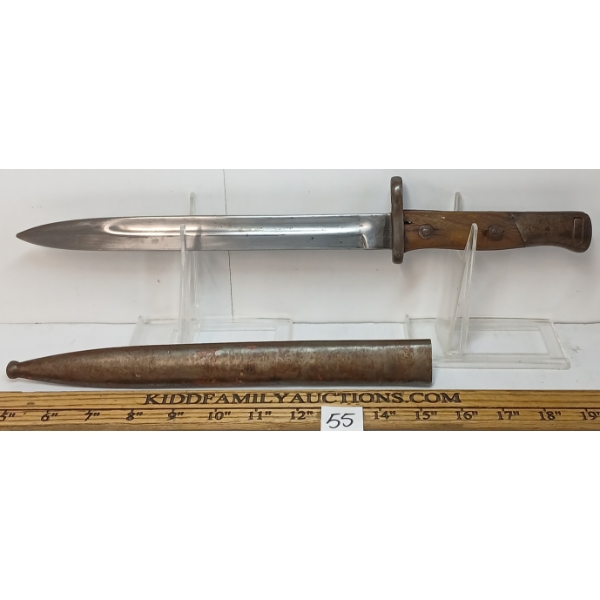 M1893 SPANISH MAUSER BAYONET W/ SCABBARD
