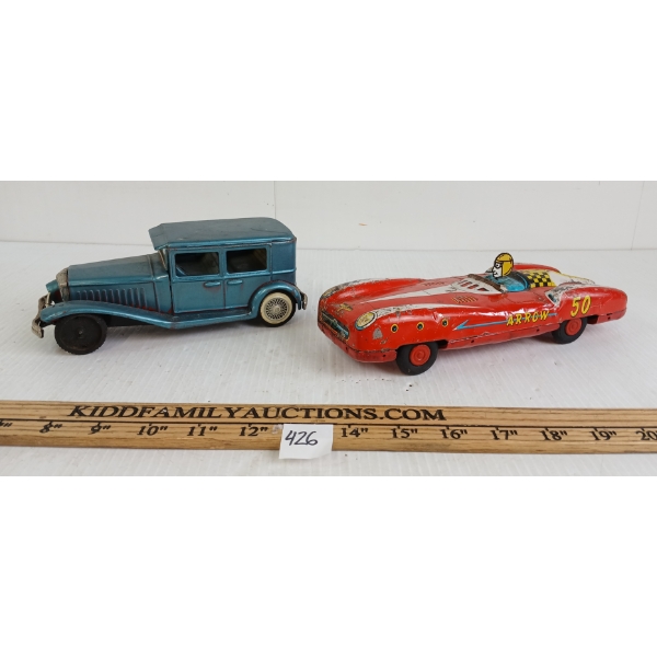 LOT OF 2 - TIN FRICTION CARS