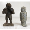 Image 2 : LOT OF 2 - HUMAN FIGURES - SIGNED - STONE