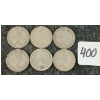 Image 2 : LOT OF 6 - 1953-1966 CDN 25 CENT COINS