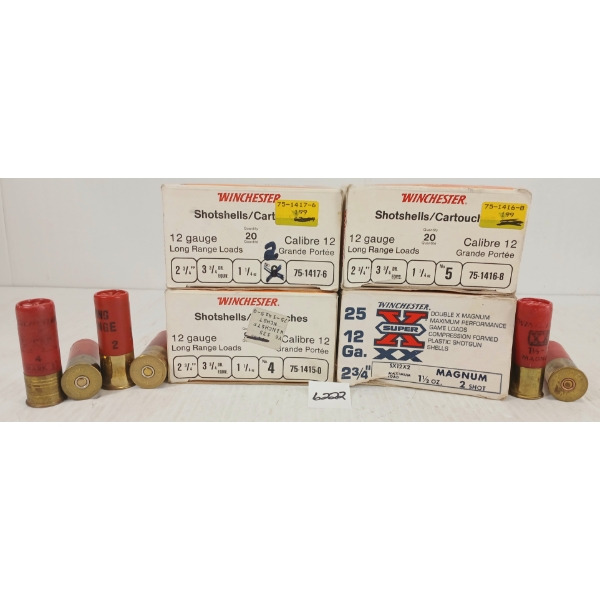 AMMO: 59X MIXED WINCHESTER 12GA 2 3/4IN - MIXED SHOT