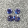 Image 1 : LOT OF 4 - LAB-CREATED BLUE SAPPHIRES - ROUND BRILLIANT CUT