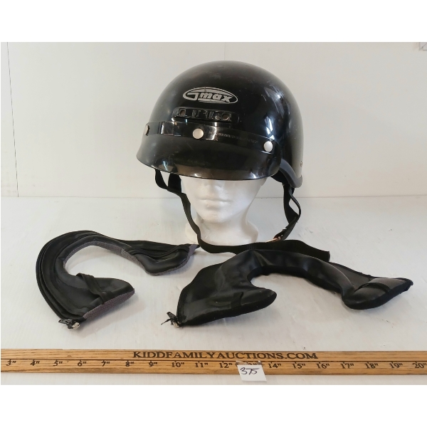 LOT OF 3 - GMAX GM5X MOTORCYCLE HELMET W/ HJC VISER & LINERS