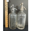 Image 3 : LOT OF 2 - M.J. O'BRIEN & HERMAN TEWES - CLEAR ACID-ETCHED - SELTZER BOTTLES - INCL 25OZ
