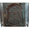 Image 6 : 19TH CENTURY HARVEST PATTERN CORNER BAR CABINET W/ KEY