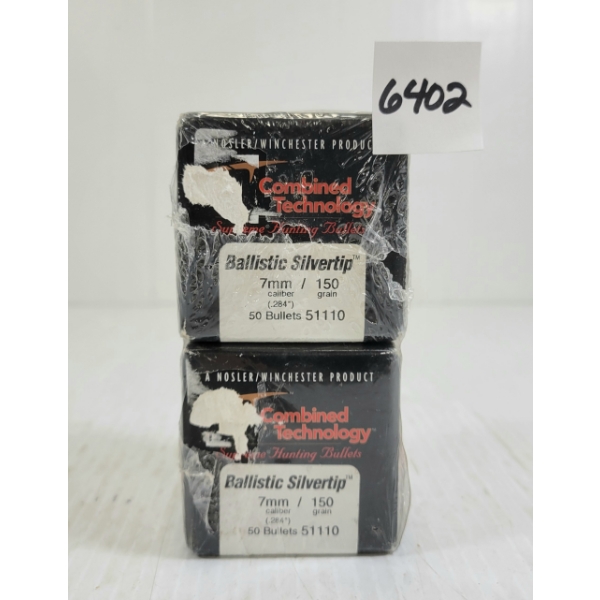 BULLETS: 100X NOSLER WINCHESTER 7MM - 150GR 