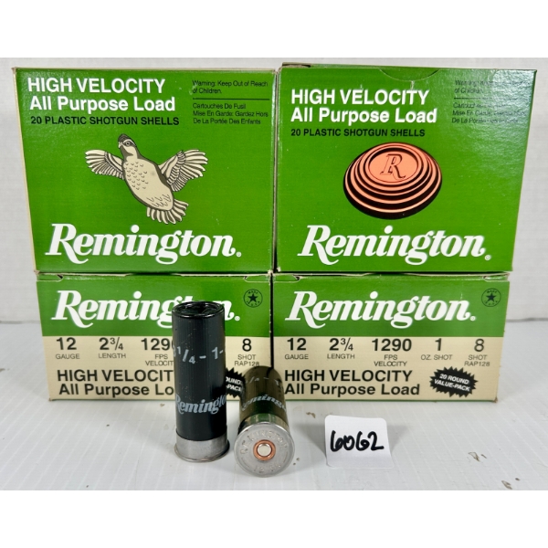 AMMO: 80X REMINGTON 12 GA 2-3/4 IN - #8