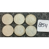 Image 2 : LOT OF 6 - 1968 CDN 25 CENT COINS
