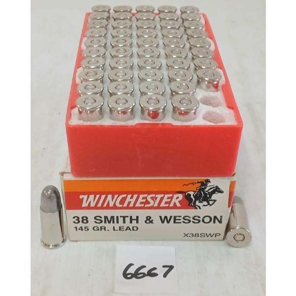 AMMO: 50X WINCHESTER .38S&W - 145GR