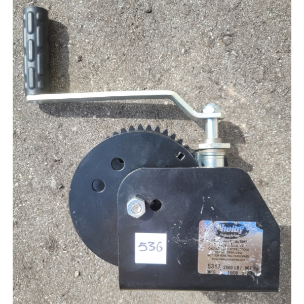 2000LB WORM DRIVE WINCH - NEW
