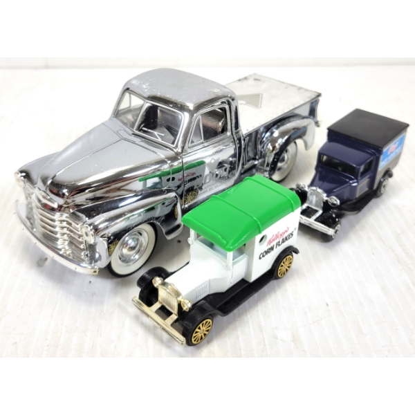 LOT OF 3 - MISC DIECAST VEHICLES & COIN BANK - INCL CANADIAN TIRE MILLENIUM BANK
