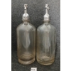 Image 2 : LOT OF 2 - HENRY LUTZ & SON & LIBERTY - CLEAR ACID-ETCHED - SELTZER BOTTLES