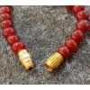 Image 4 : LOT OF 2 - GARNET BEADED CUFF BRACELET & NECKLACE