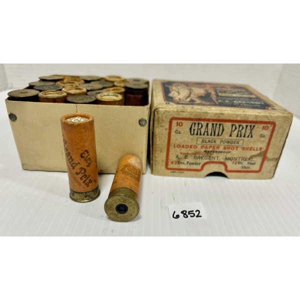 AMMO: 21X LIVE & 1X HULL ELEY 10 GA - BLACK POWDER