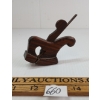 ENGLISH VICTORIAN EBONY & BOXWOOD MINIATURE ROUNDER PLANE