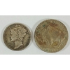 Image 2 : LOT OF 2 - 1913 INDIAN HEAD NICKEL & 1941 U.S. SILVER MERCURY DIME