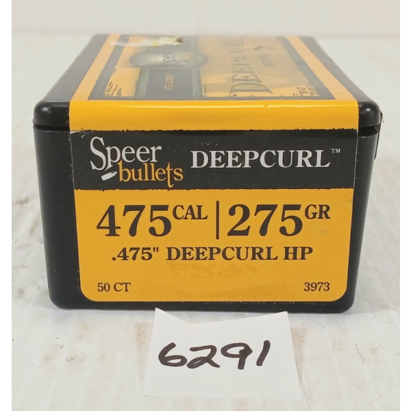 BULLETS: 50X SPEER .475 DEEPCURL - 275GR HP