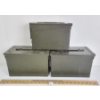 Image 2 : LOT OF 3 - MILITARY AMMO CRATES