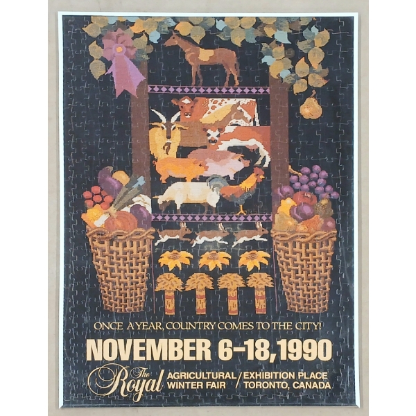 1990 THE ROYAL AGRICULTURAL WINTER FAIR FRAMED PUZZLE