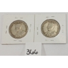 Image 2 : LOT OF 2 - 1918 & 1919 CDN 50 CENT SILVER PCS