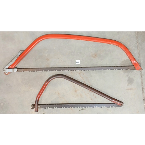 LOT OF 2 - BOW SAWS