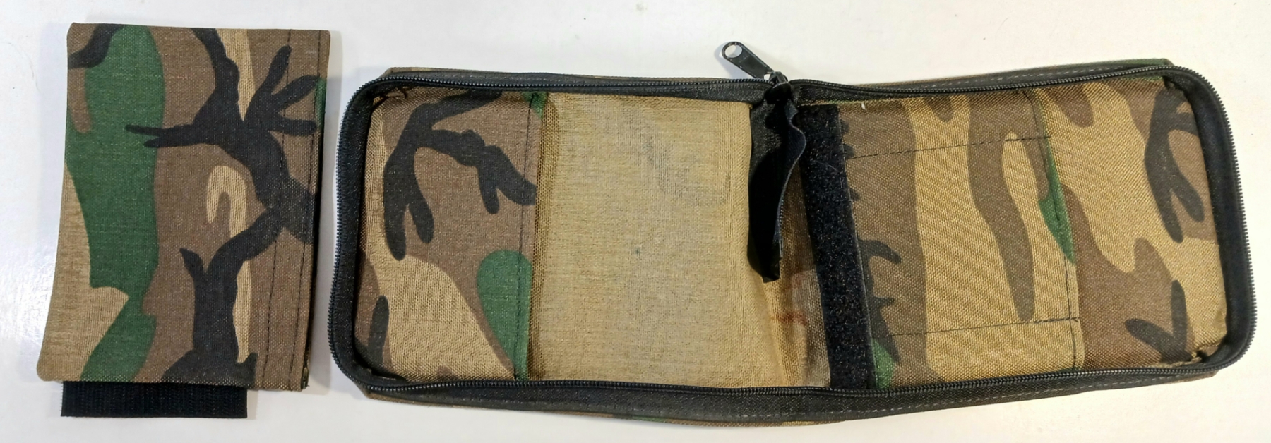 JOB LOT - FIELD GEAR, DRESSINGS, POUCHES, NOTEBOOK COVER, ETC