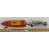 Image 4 : LOT OF 2 - SAN & HORNBY TIN WIND UP BOATS