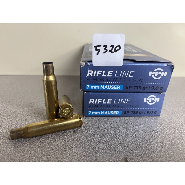 BRASS: 20X PPU 7MM MAUSER 