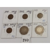 Image 1 : LOT OF 6 - NEWFOUNDLAND 50 CENT PCS - INCL 1899, 1900, 1941 & 1942 ETC