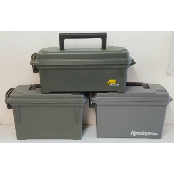LOT OF 3 - AMMO CRATES