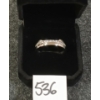 Image 2 : MEN'S PLATINUM PLATED & SIMULATED DIAMOND RING