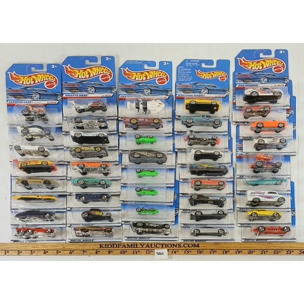 LOT OF 43 - HOTWHEELS - DODGE SIDEWINDER, ESCORT RALLY, SLIDEOUT, ETC