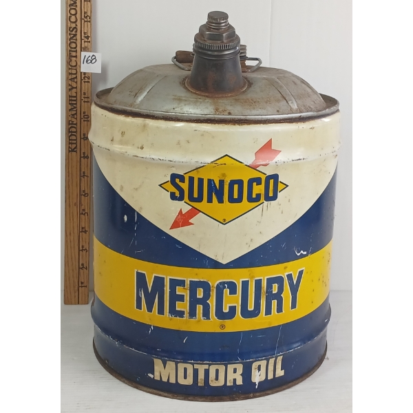 SUNOCO MERCURY MOTOR OIL 5GAL CAN