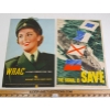Image 1 : LOT OF 2 - "WOMEN'S ROYAL ARMY CORP" & "THE SIGNAL IS SAVE" WAR PROPAGANDA POSTERS 