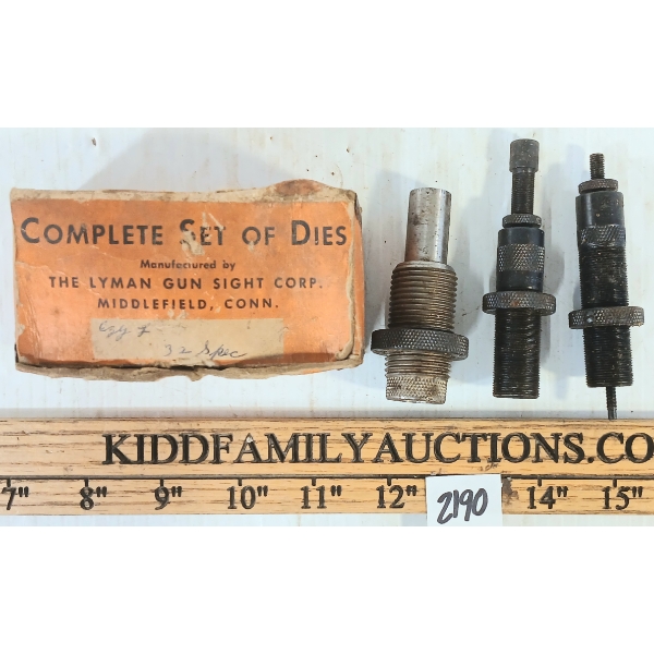 LYMAN 3-PC DIE SET IN .32SPL
