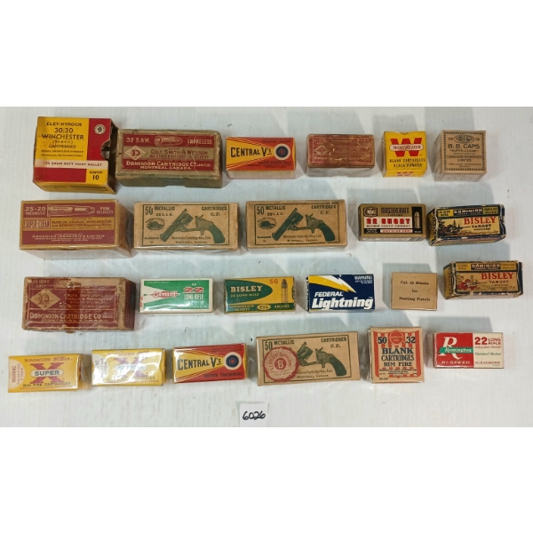 LOT OF 23 - MISC MIXED COLLECTIBLE BOXES - INCL DOMINION BISLEY, ETC