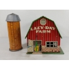 Image 4 : MARX TIN BARN SET - INCL SILO, ANIMALS, FENCE, ETC