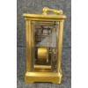 Image 5 : BRASS CARRIAGE CLOCK W/ KEY