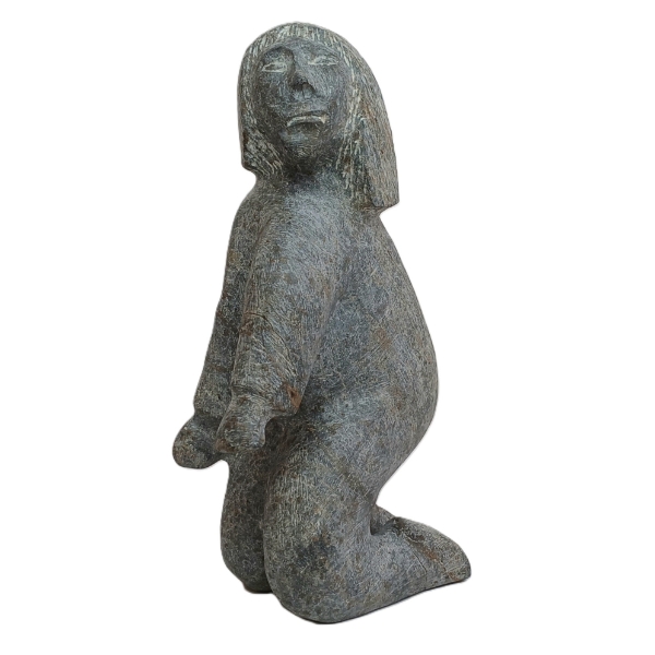 KNEELING HUMAN - SIGNED - STONE