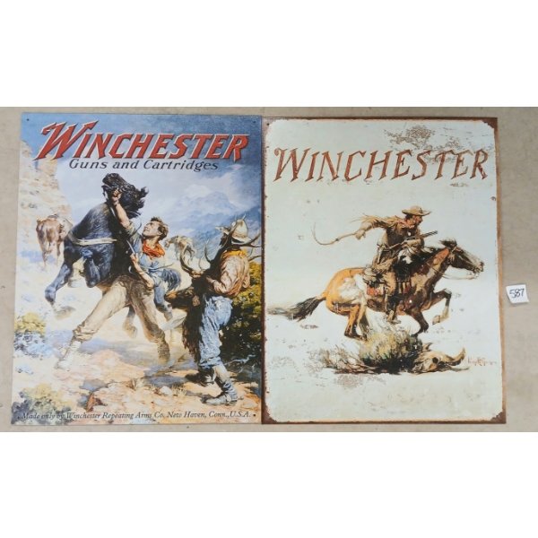 LOT OF 2 - WINCHESTER SST SIGNS
