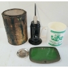 Image 5 : JOB LOT - JOHN DEERE SST PARKING SIGN, PARTS, MUG, OILER, BLUE LACQUER, ETC