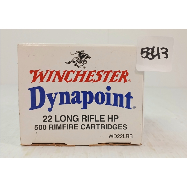 AMMO: APPROX 500X WINCHESTER DYNAPOINT .22 LR - 40GR - HP - SEALED