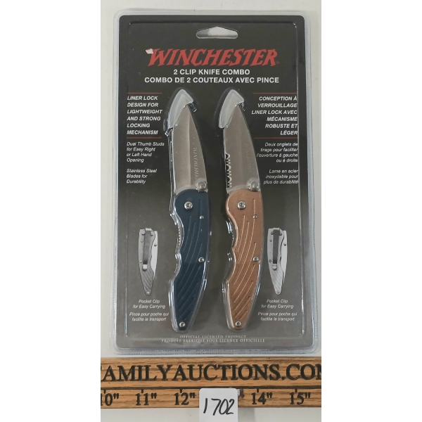PAIR OF WINCHESTER CLIP KNIVES