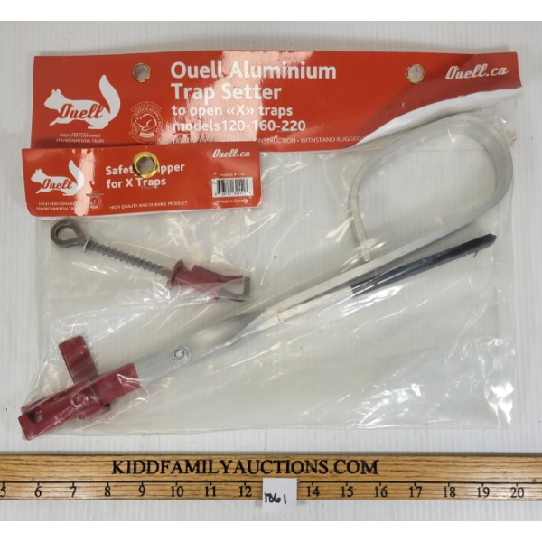 LOT OF 2 - OUELL ALUMINUM TRAP SETTER & SAFE TIPPER