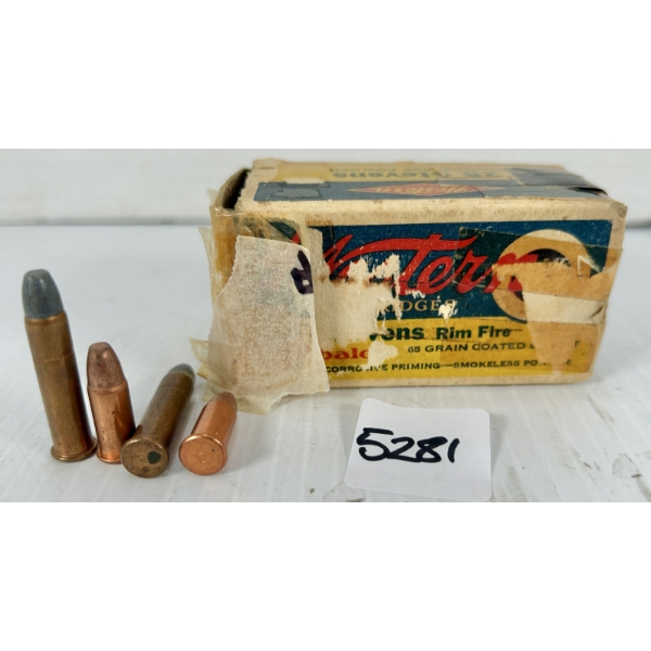 AMMO: APPROX 40X MIXED .25 STEVENS LONG & SHORT 
